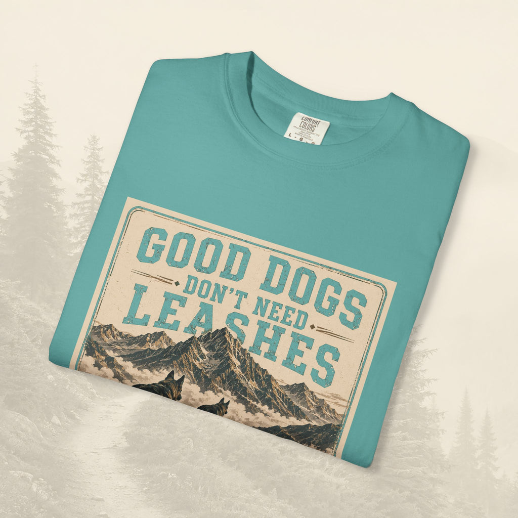 T-shirt "Les bons chiens n'ont pas besoin de laisse"