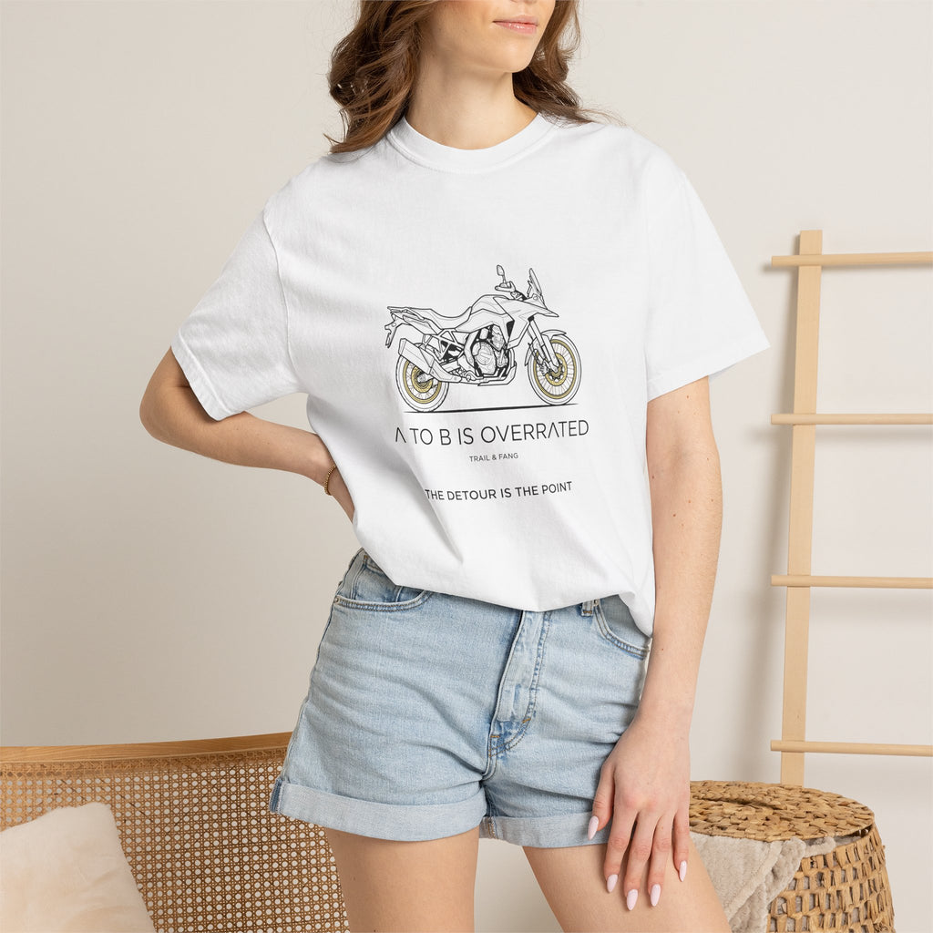 Le détour, c'est le but : T-shirt moto-aventure