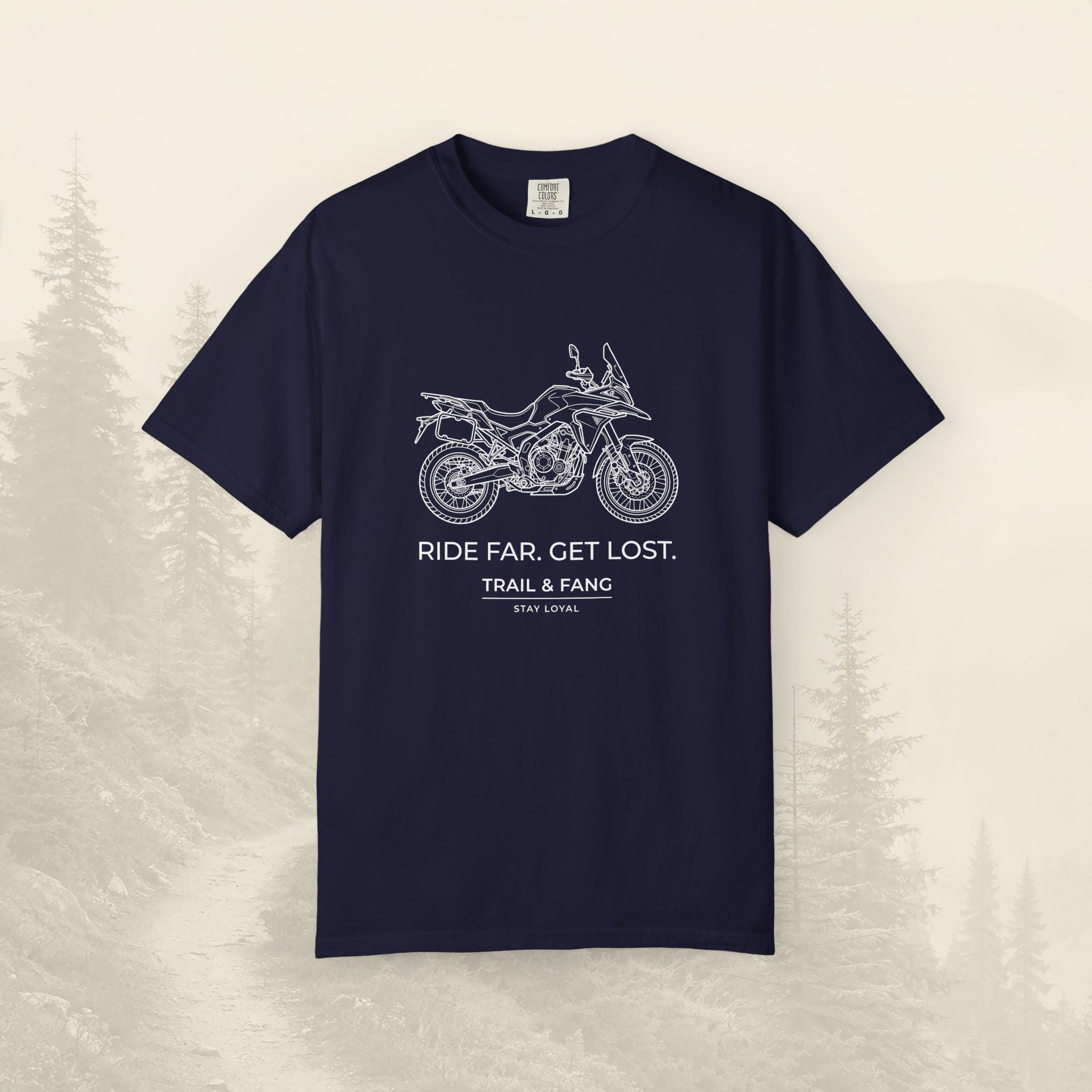 T-shirt moto Aventure Loin Perdu