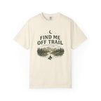 T-shirt « Find Me Off Trail » — T-shirt graphique camping et randonnée