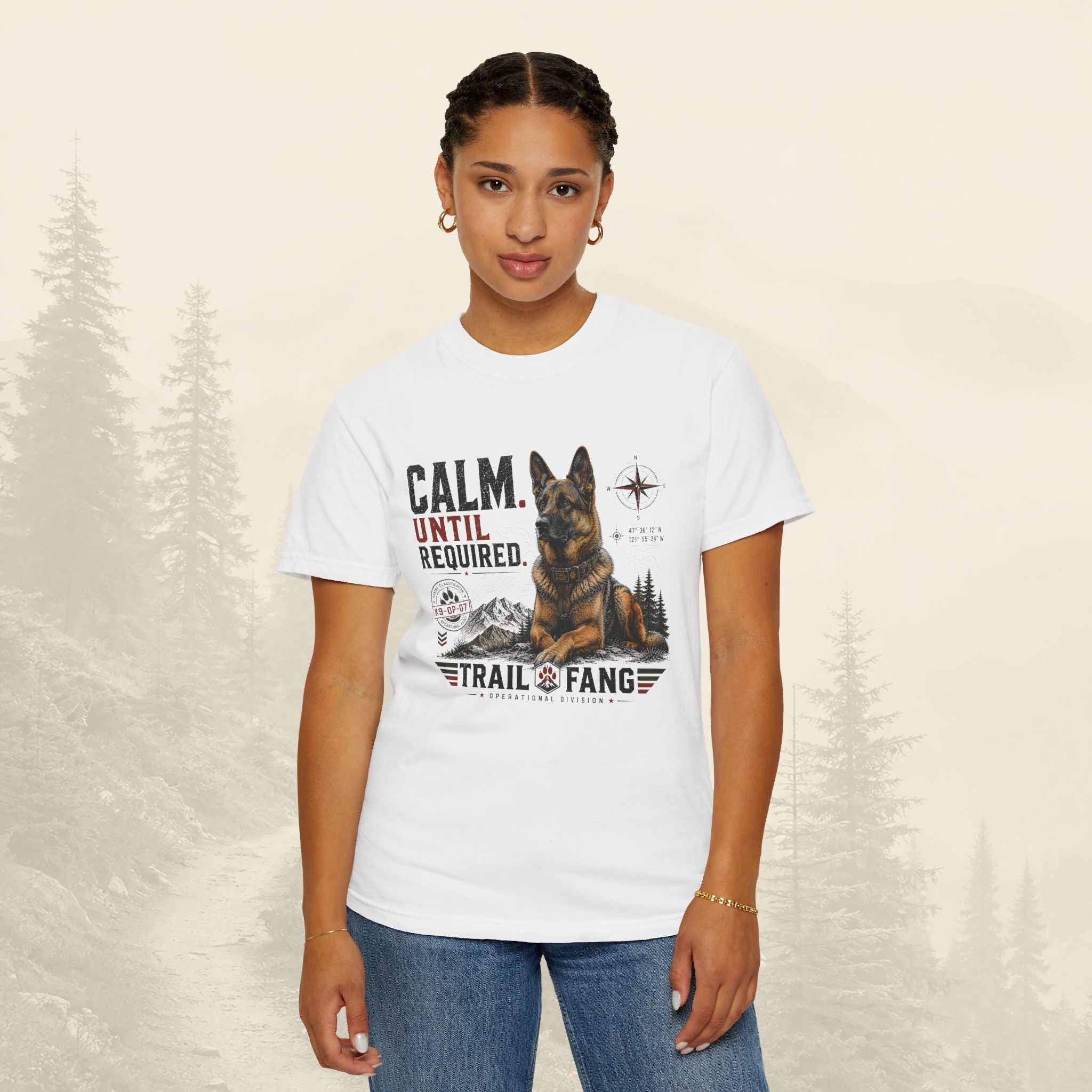 T-shirt « Calme jusqu'à ce que nécessaire »