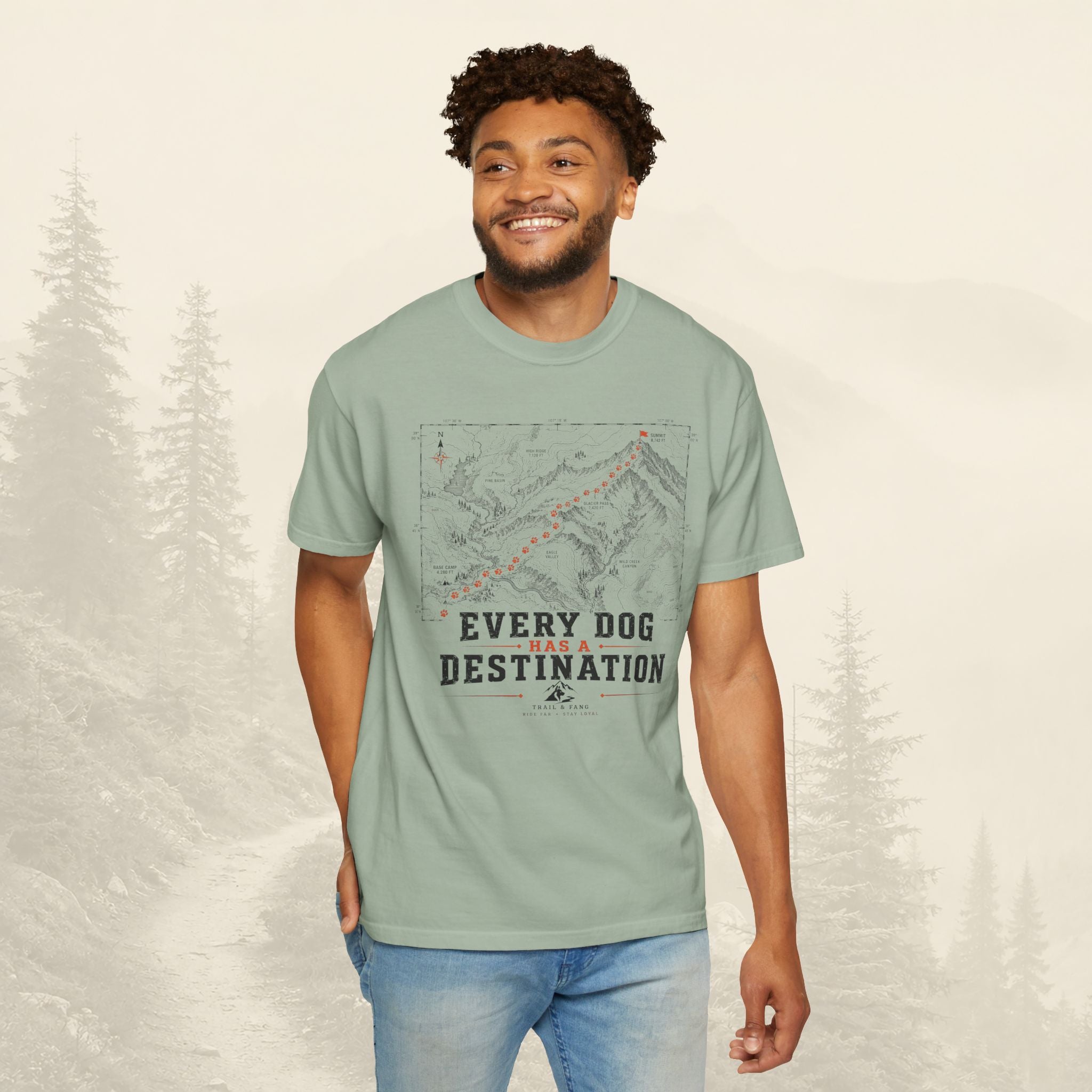 T-shirt Chaque chien a sa destination