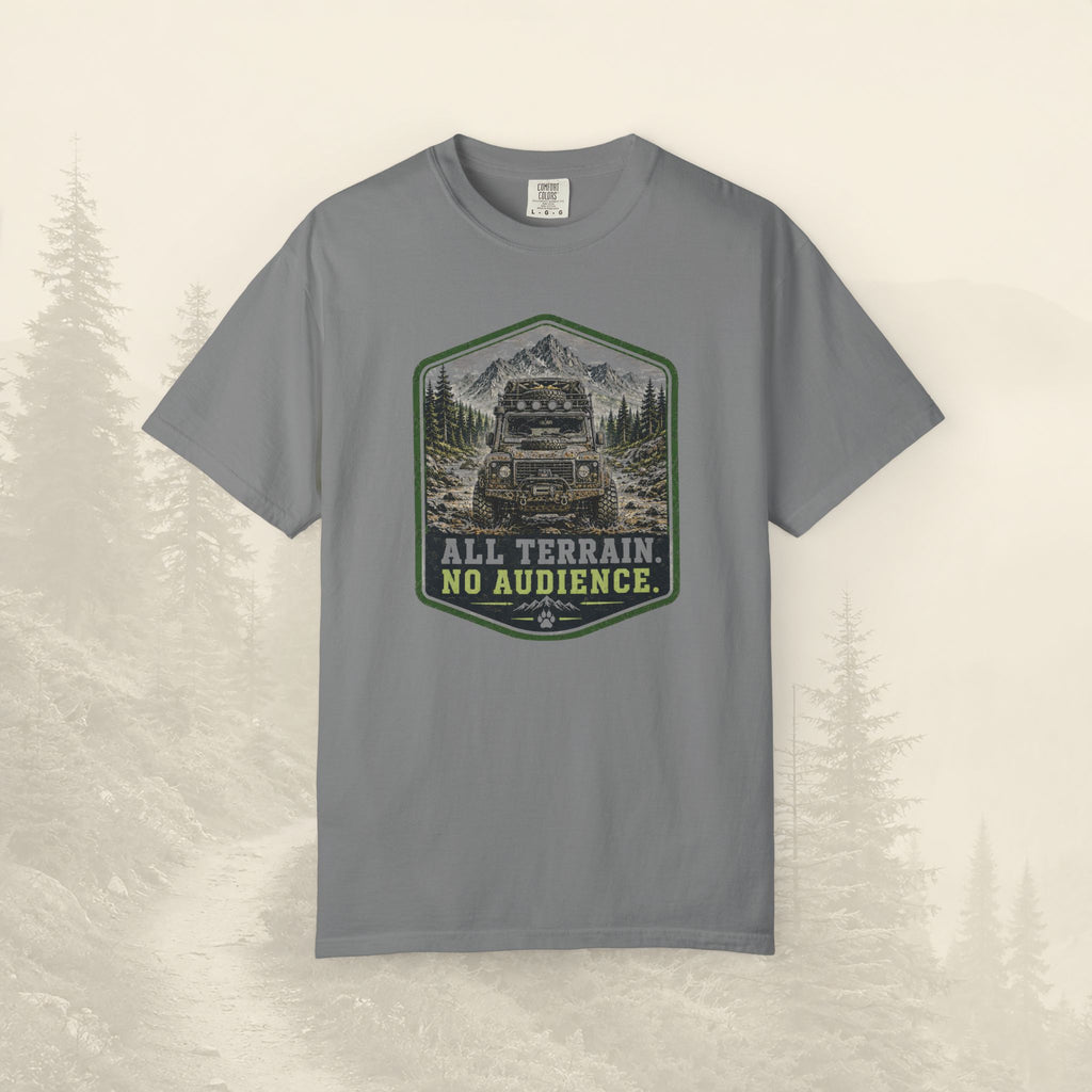 T-shirt tout-terrain, pas de public