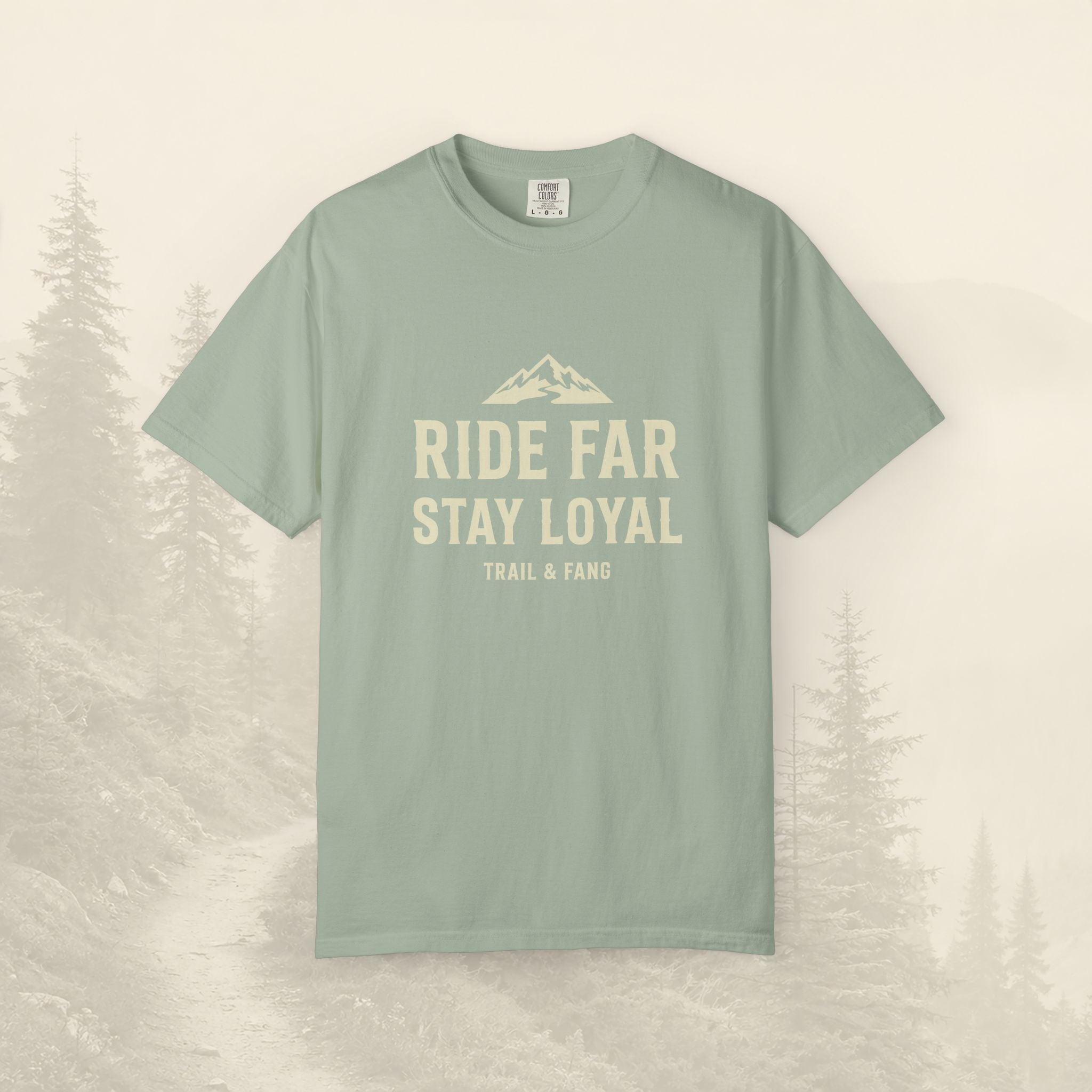 T-shirt « Ride Far Stay Loyal » — T-shirt graphique Montagne Aventure