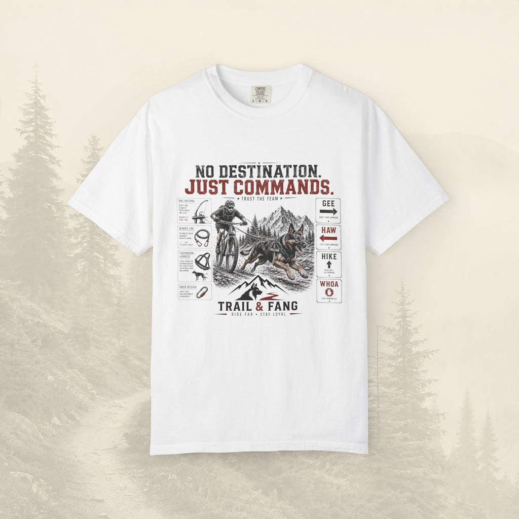 T-shirt « Pas de destination, juste des commandes »