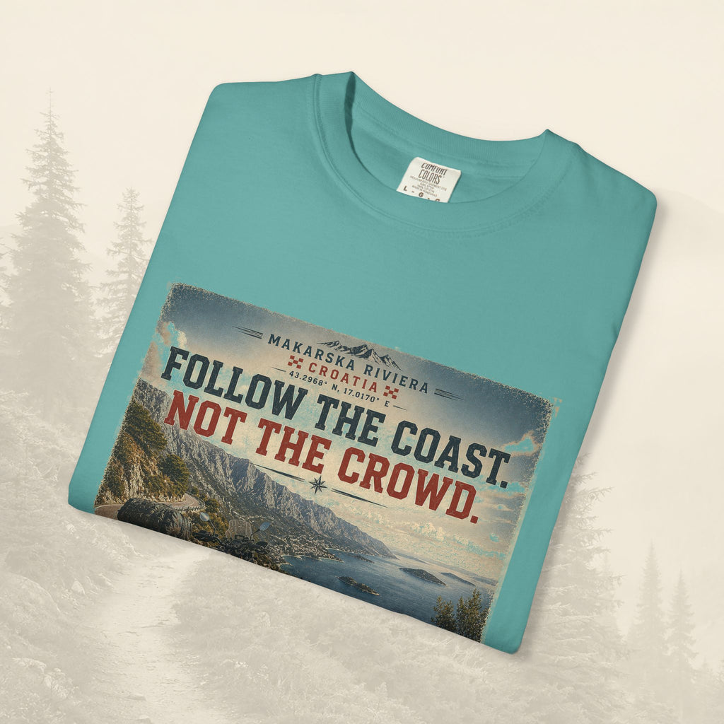 T-shirt "Suivez la côte, pas la foule"