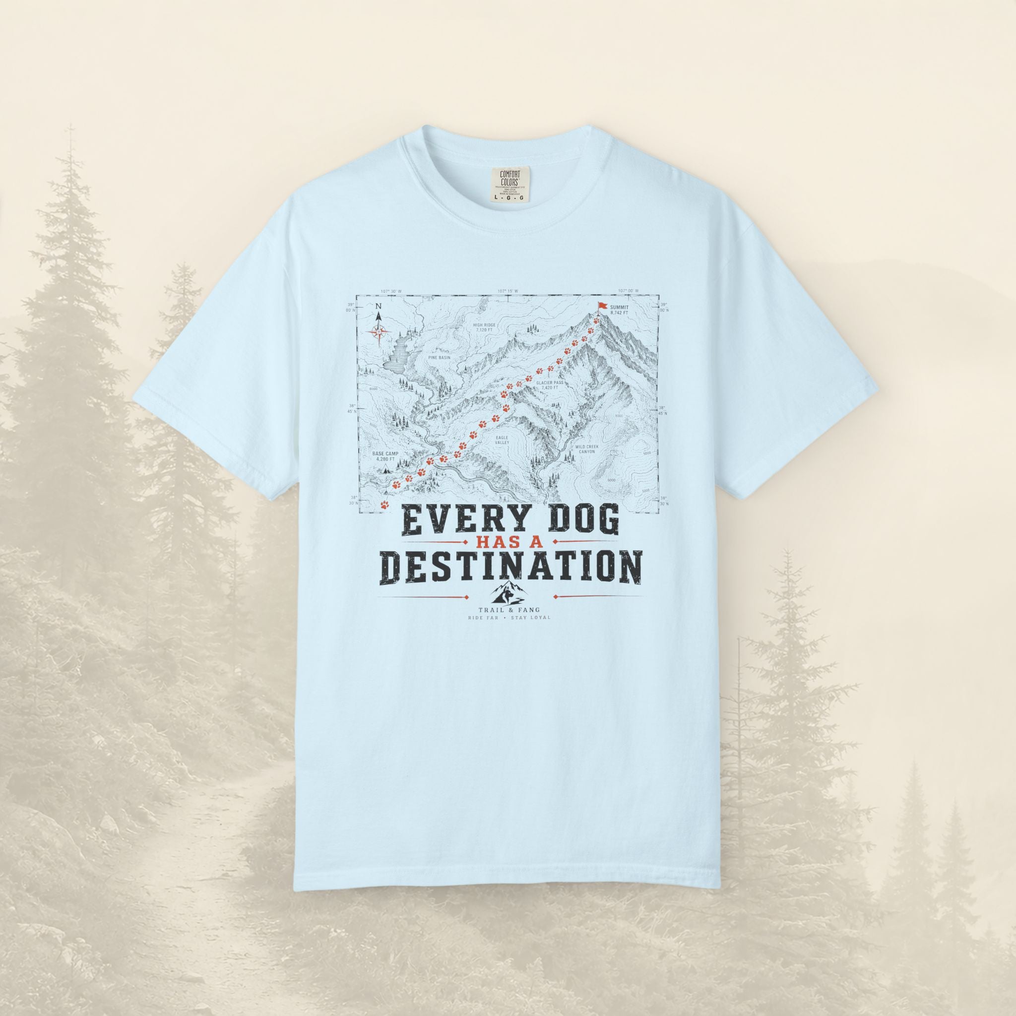 T-shirt Chaque chien a sa destination