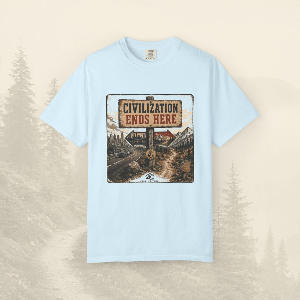 T-shirt La civilisation s'arrête ici