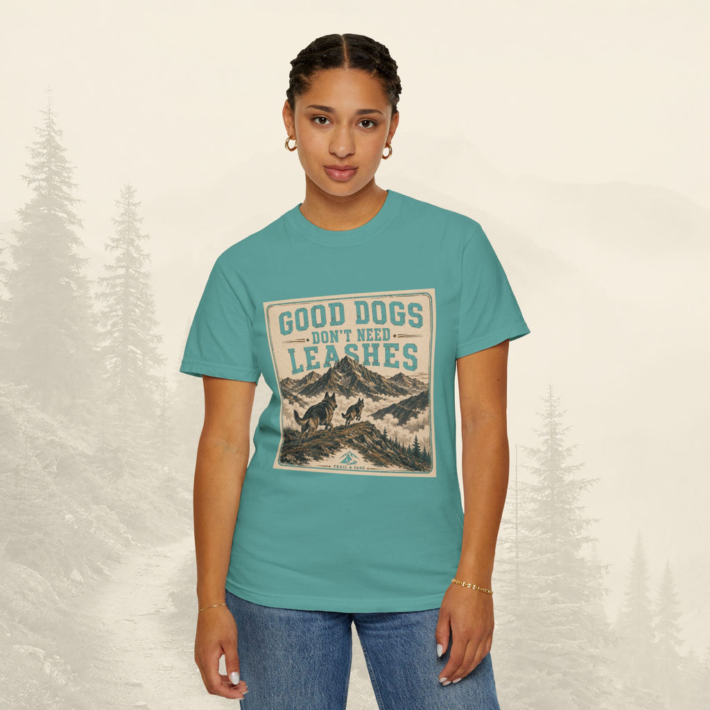 T-shirt "Les bons chiens n'ont pas besoin de laisse"