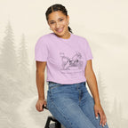 T-shirt moto d'aventure « Certains motards voyagent seuls »