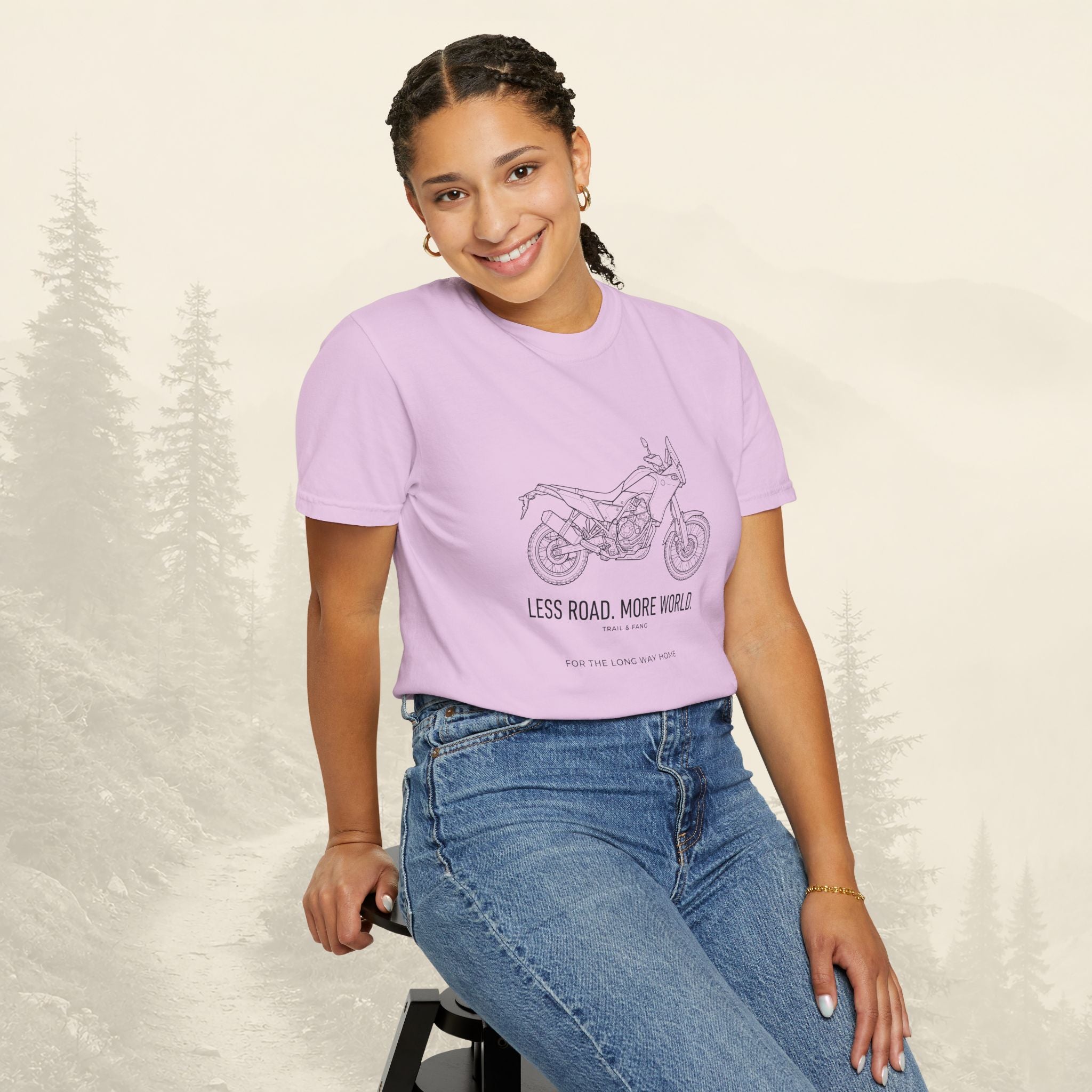 Moins de Route Plus de Monde Moto Aventure T-shirt