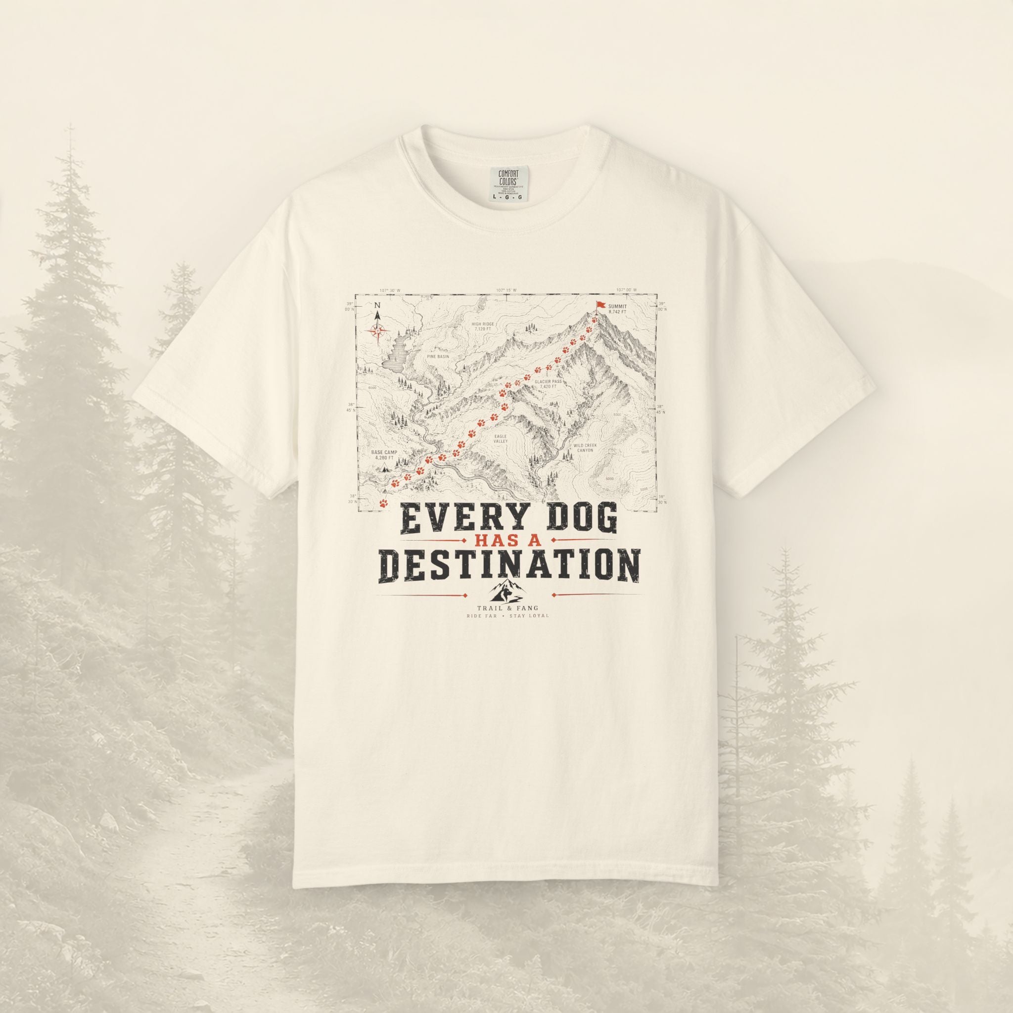 T-shirt Chaque chien a sa destination