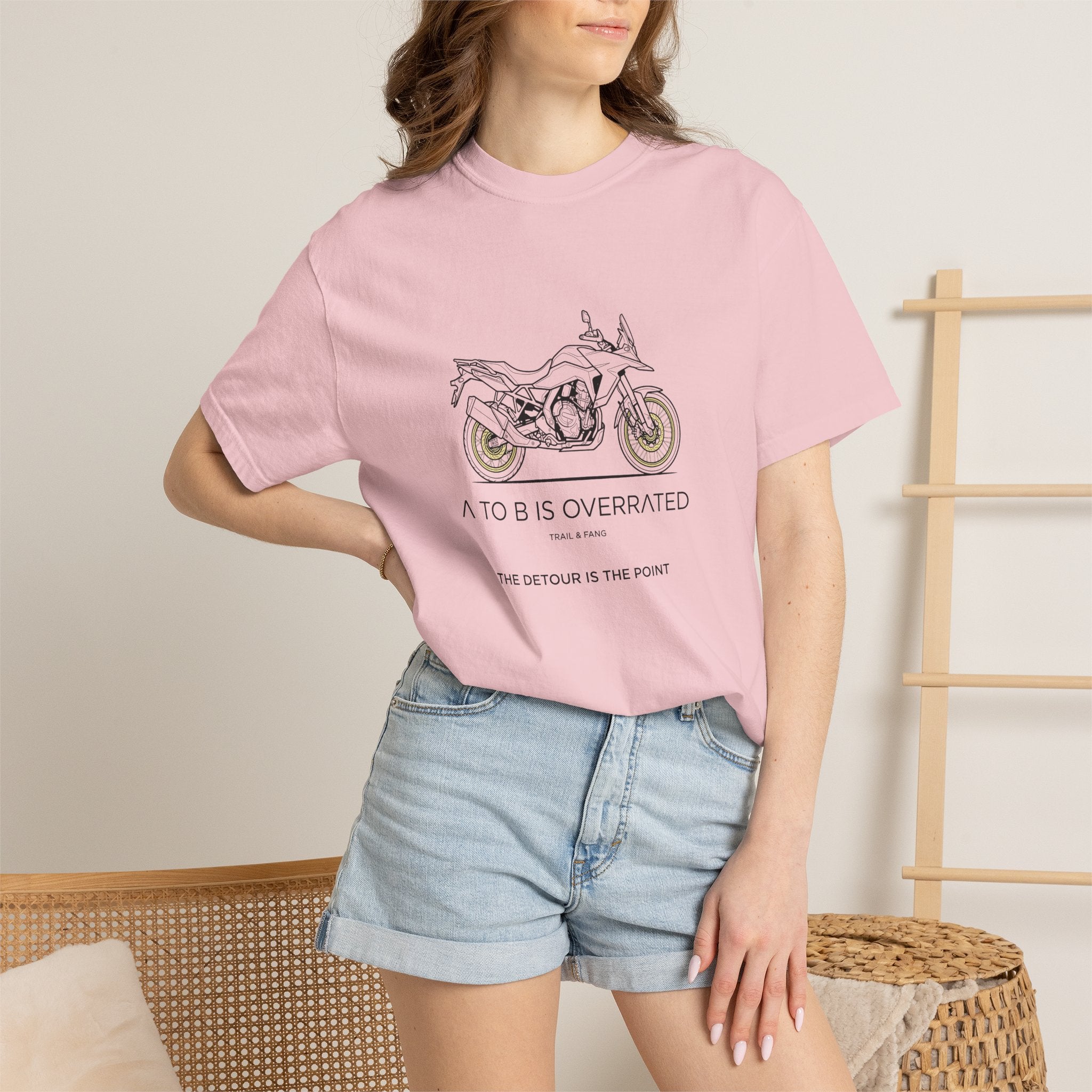 Le détour, c'est le but : T-shirt moto-aventure