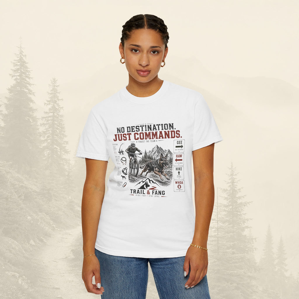 T-shirt « Pas de destination, juste des commandes »