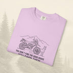 T-shirt « Les bonnes routes, ça se mérite »