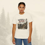 Le t-shirt « À force de monter, on découvre la vue »