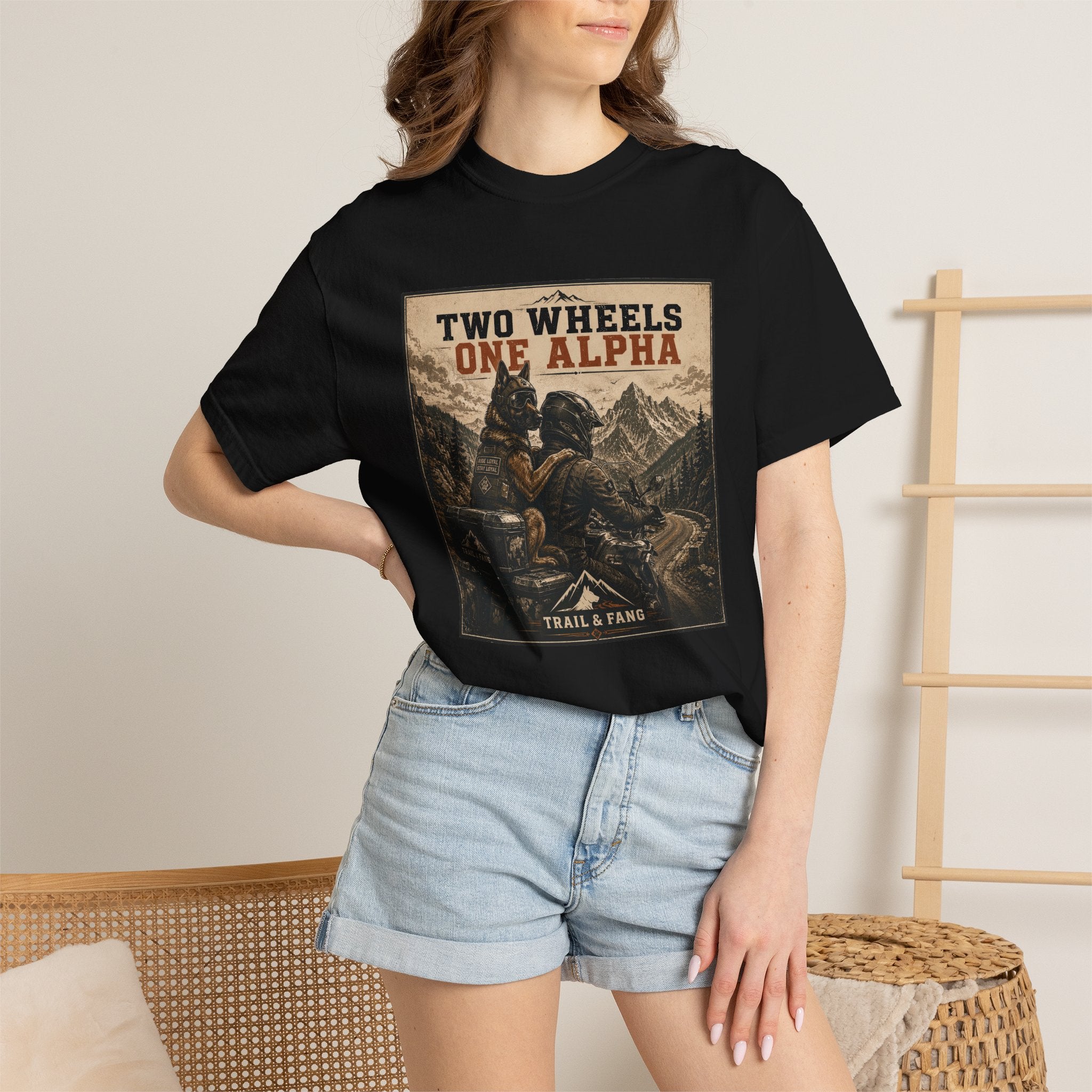 T-shirt Two Wheels One Alpha