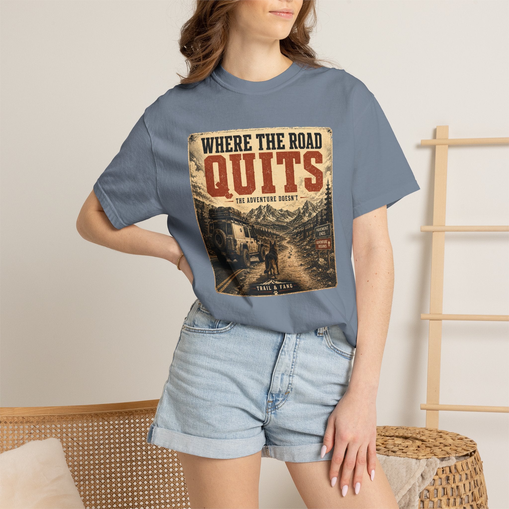 T-shirt Là où la route s'arrête