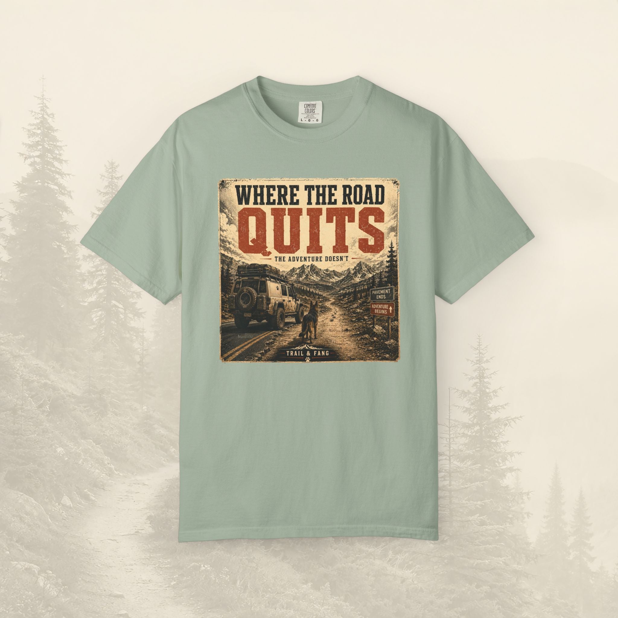 T-shirt Là où la route s'arrête