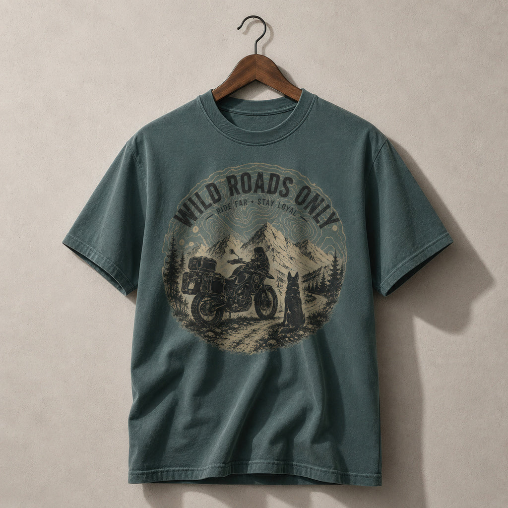 T-shirt Graphique "Wild Roads Only"