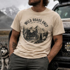 T-shirt Graphique "Wild Roads Only"