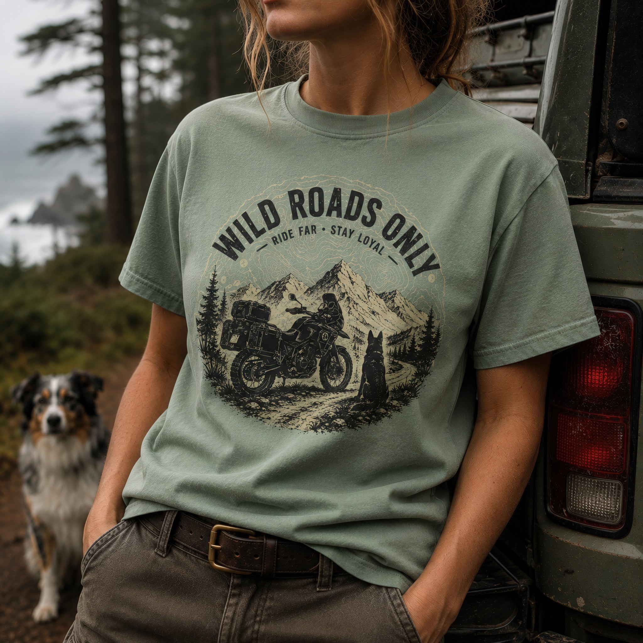 T-shirt Graphique "Wild Roads Only"