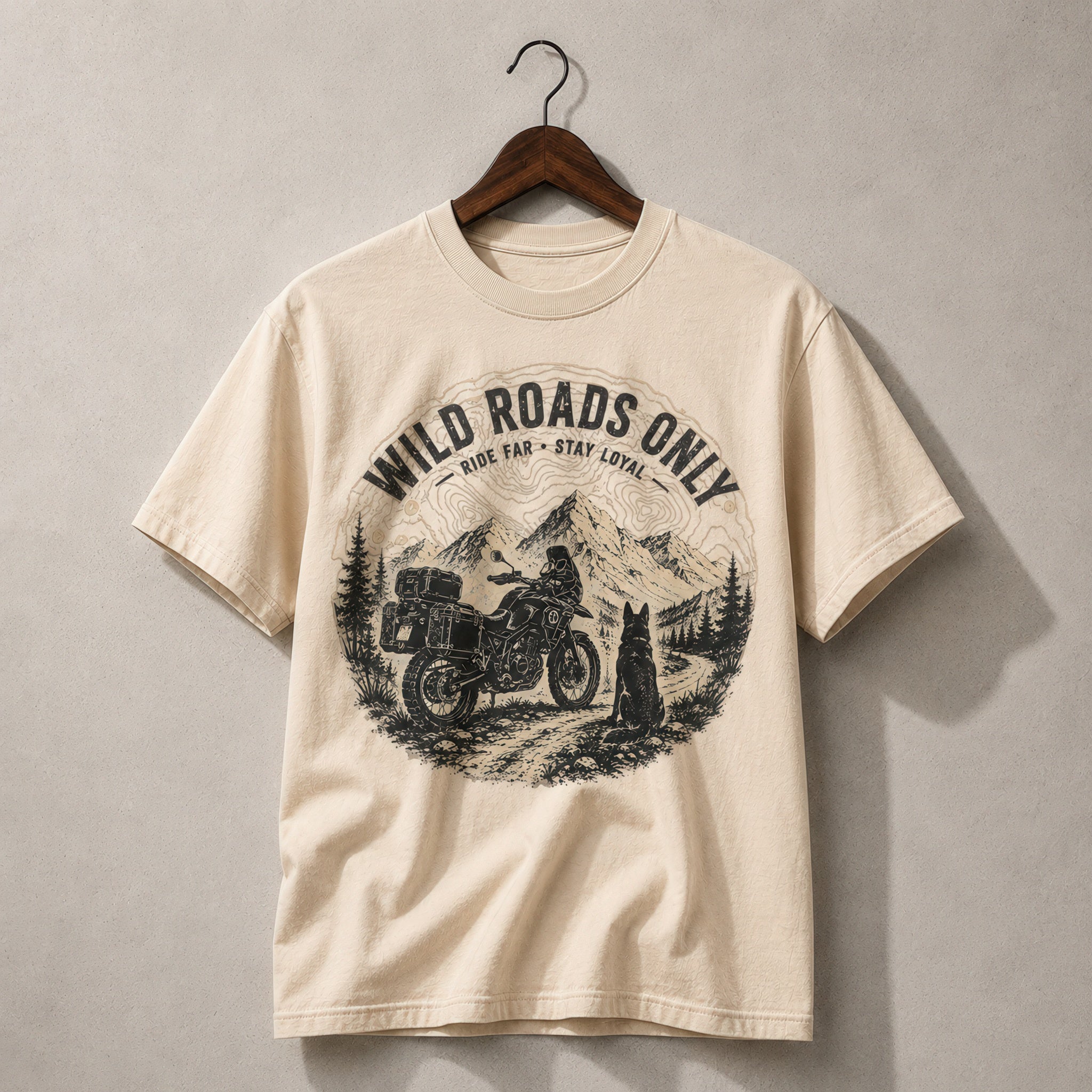 T-shirt Graphique "Wild Roads Only"