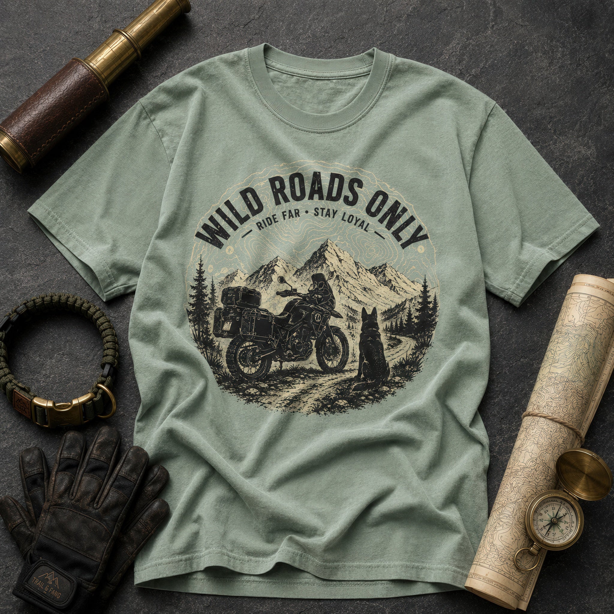 T-shirt Graphique "Wild Roads Only"
