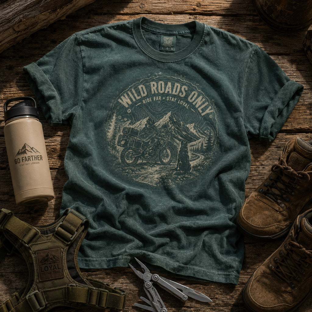 T-shirt Graphique "Wild Roads Only"