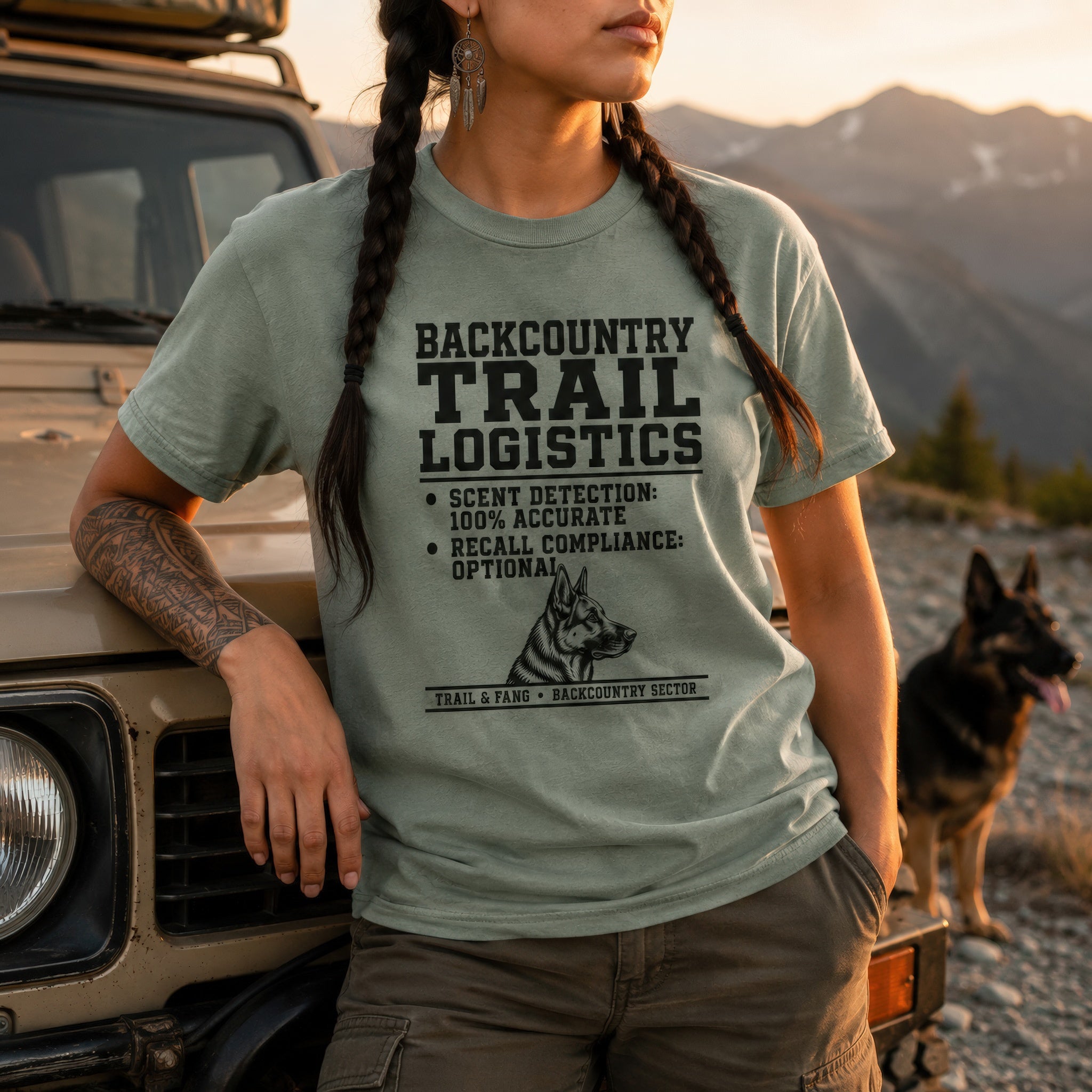 T-shirt graphique Logistique du sentier