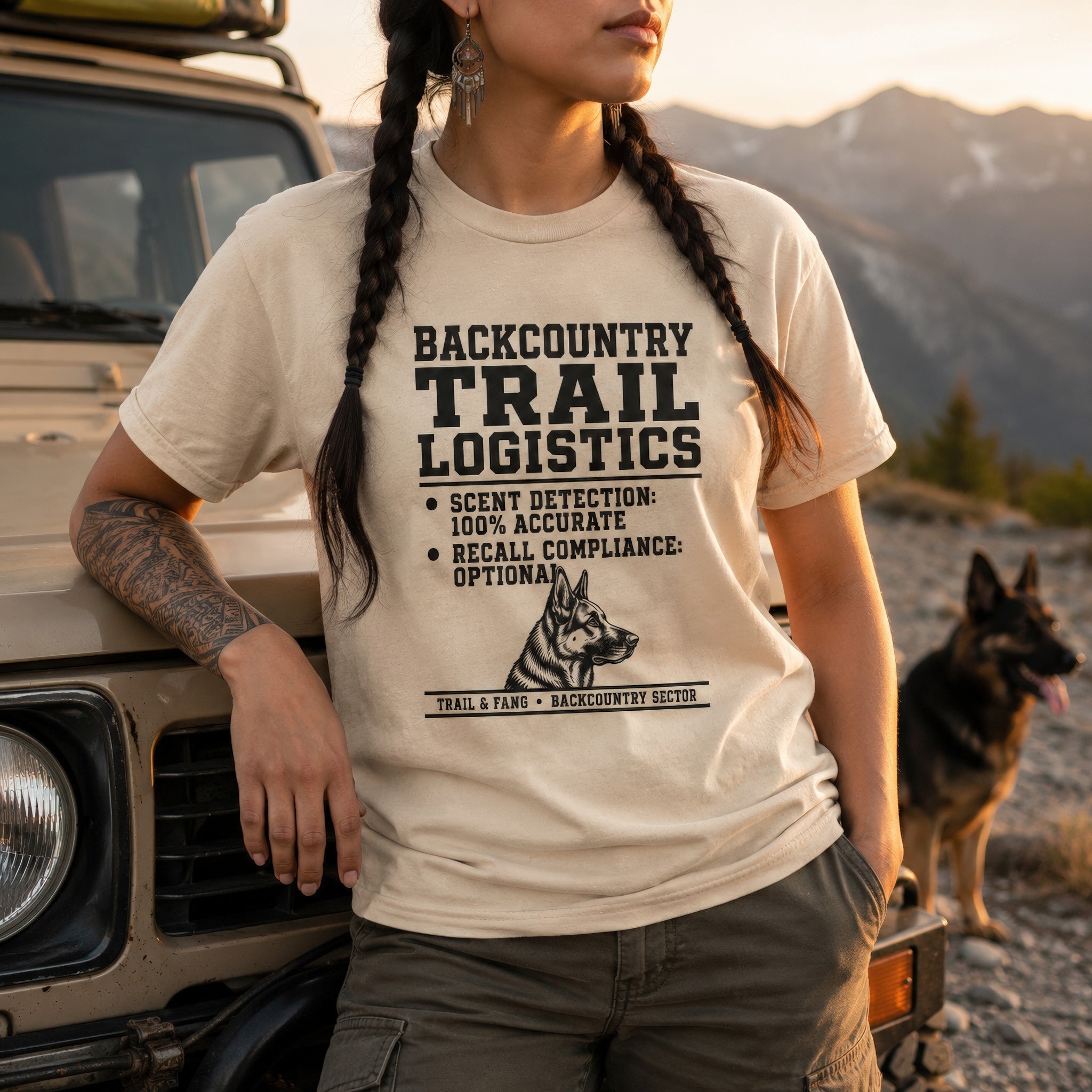 T-shirt graphique Logistique du sentier