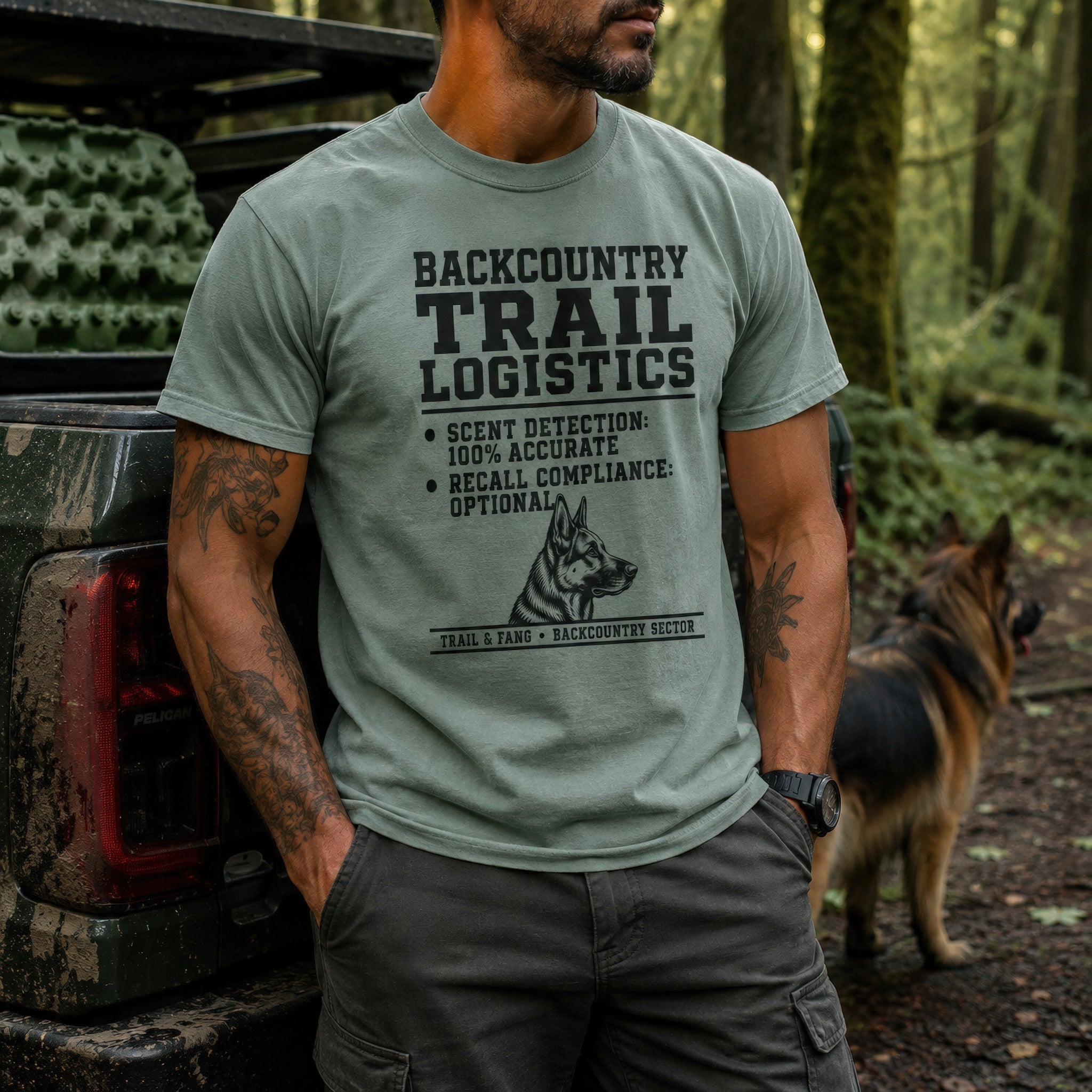 T-shirt graphique Logistique du sentier