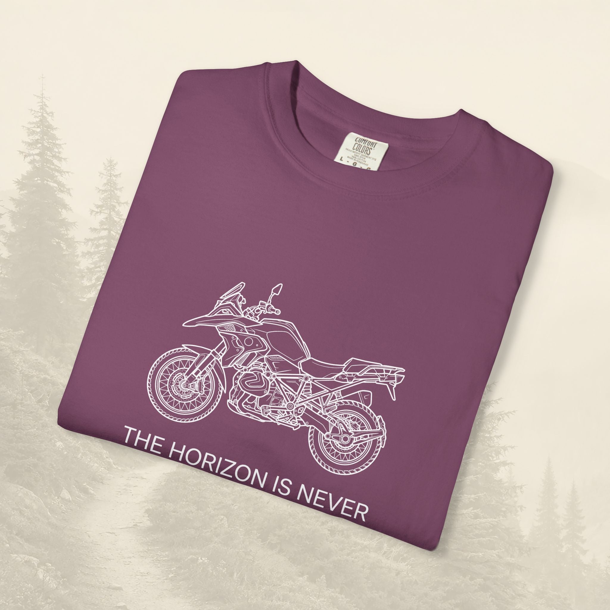 T-shirt moto Trail & Fang Horizon Destination Adventure