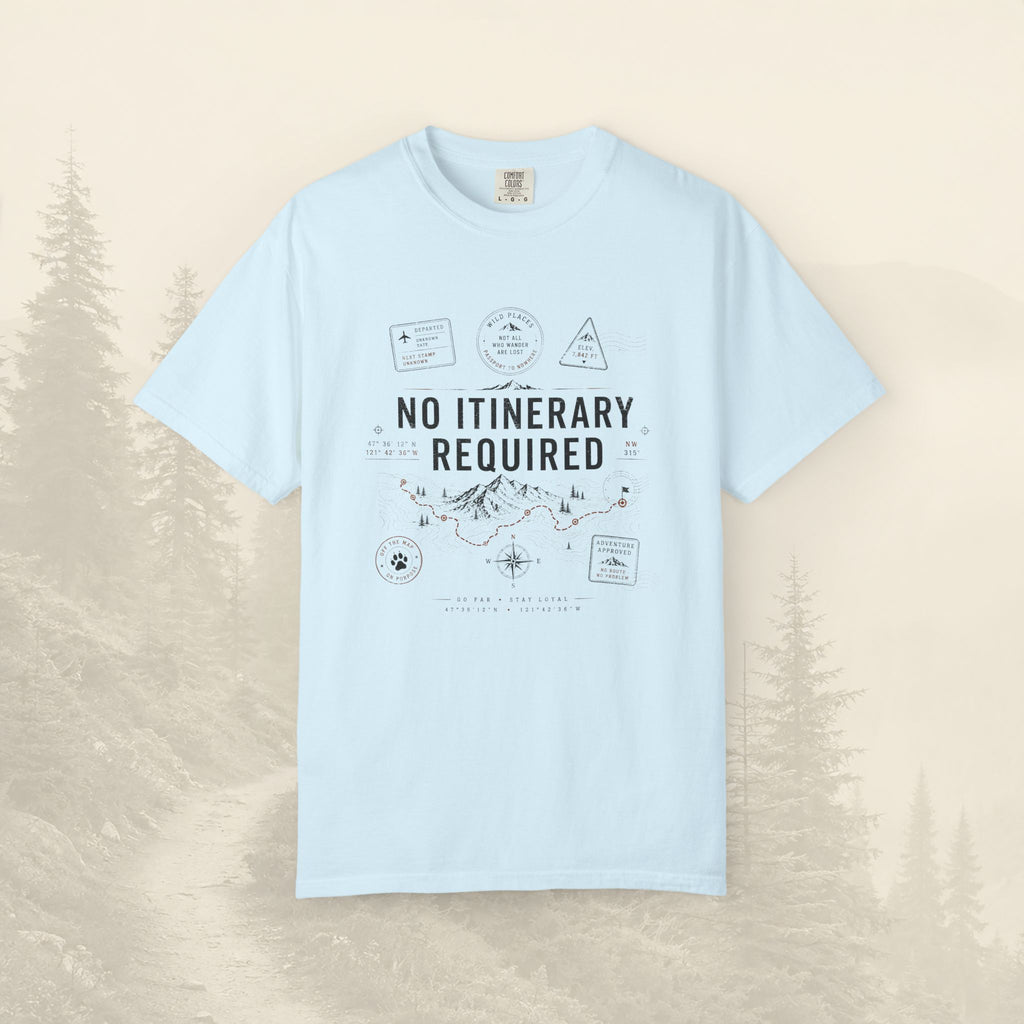 T-shirt « Pas d'itinéraire requis »