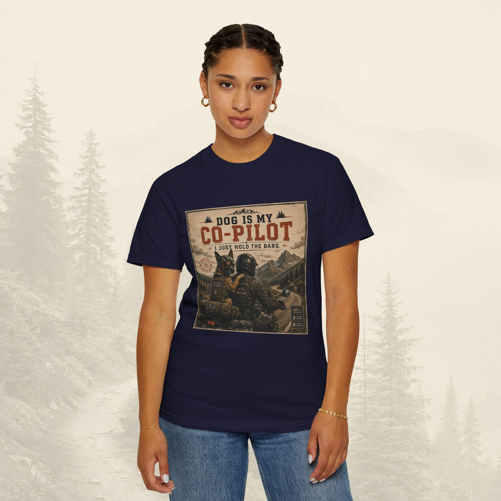T-shirt « Mon chien est mon copilote »