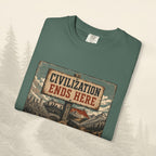 T-shirt La civilisation s'arrête ici