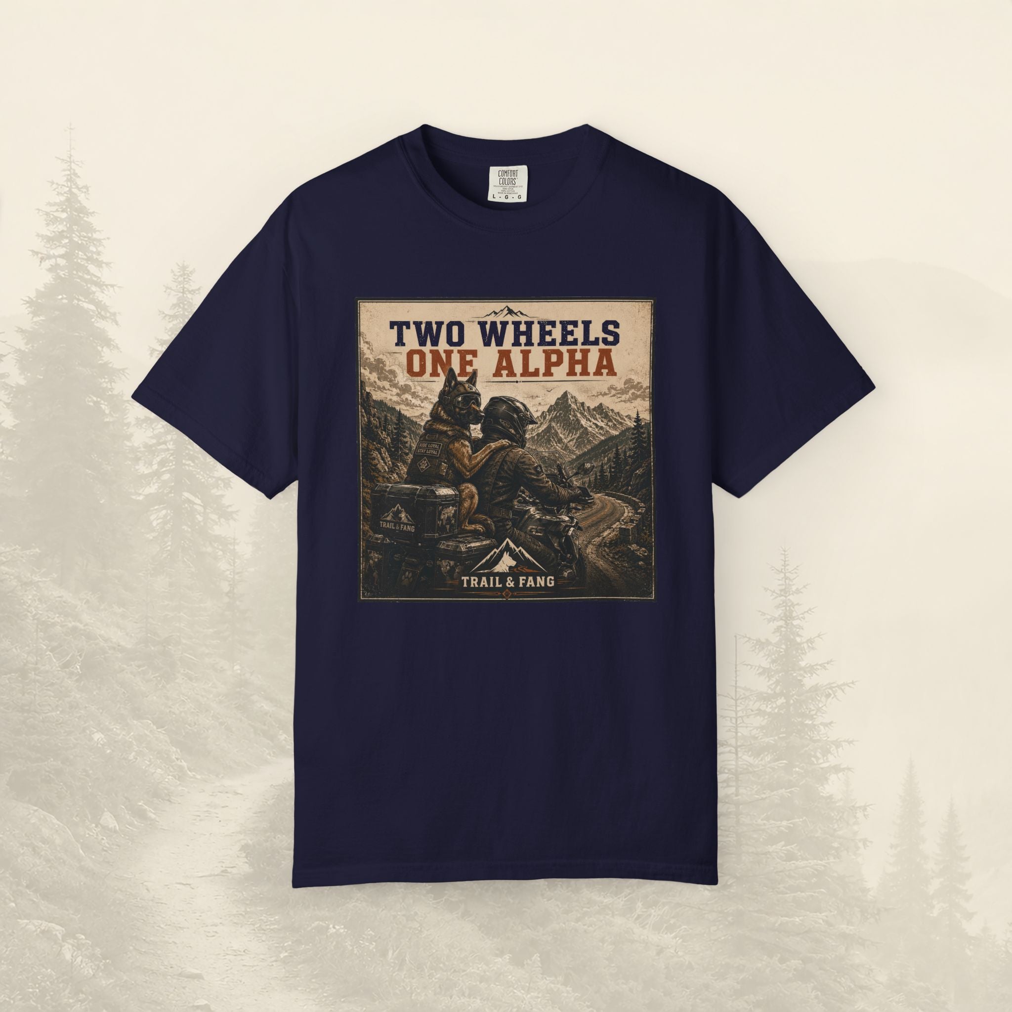 T-shirt Two Wheels One Alpha