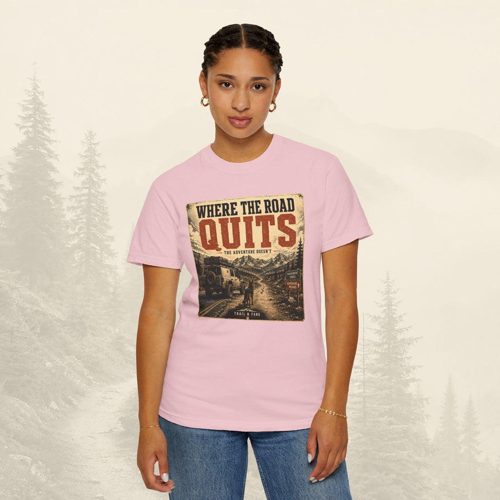 T-shirt Là où la route s'arrête