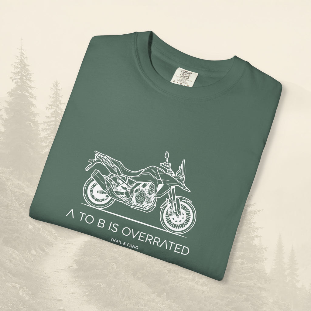 Le détour, c'est le but : T-shirt moto-aventure