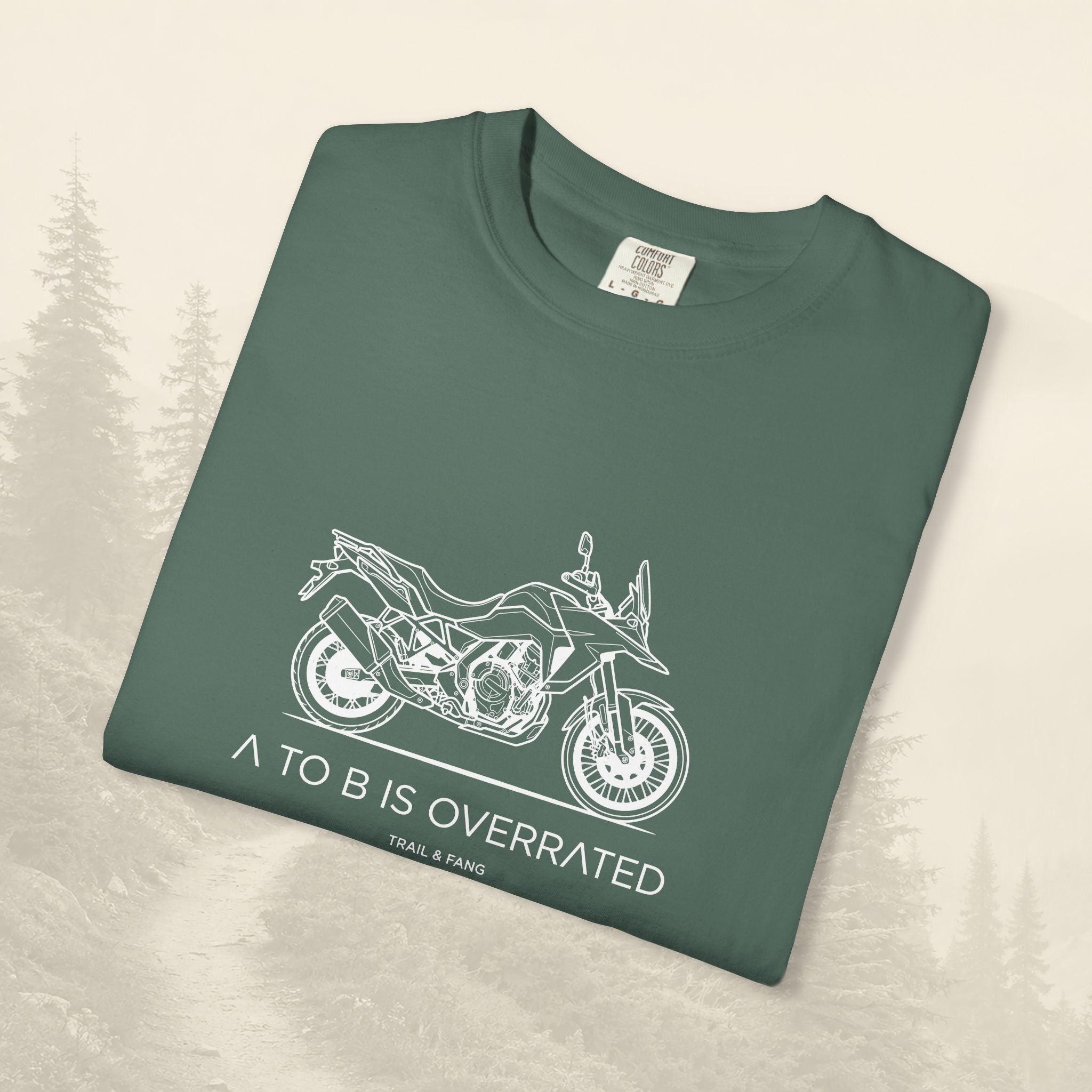 Le détour, c'est le but : T-shirt moto-aventure