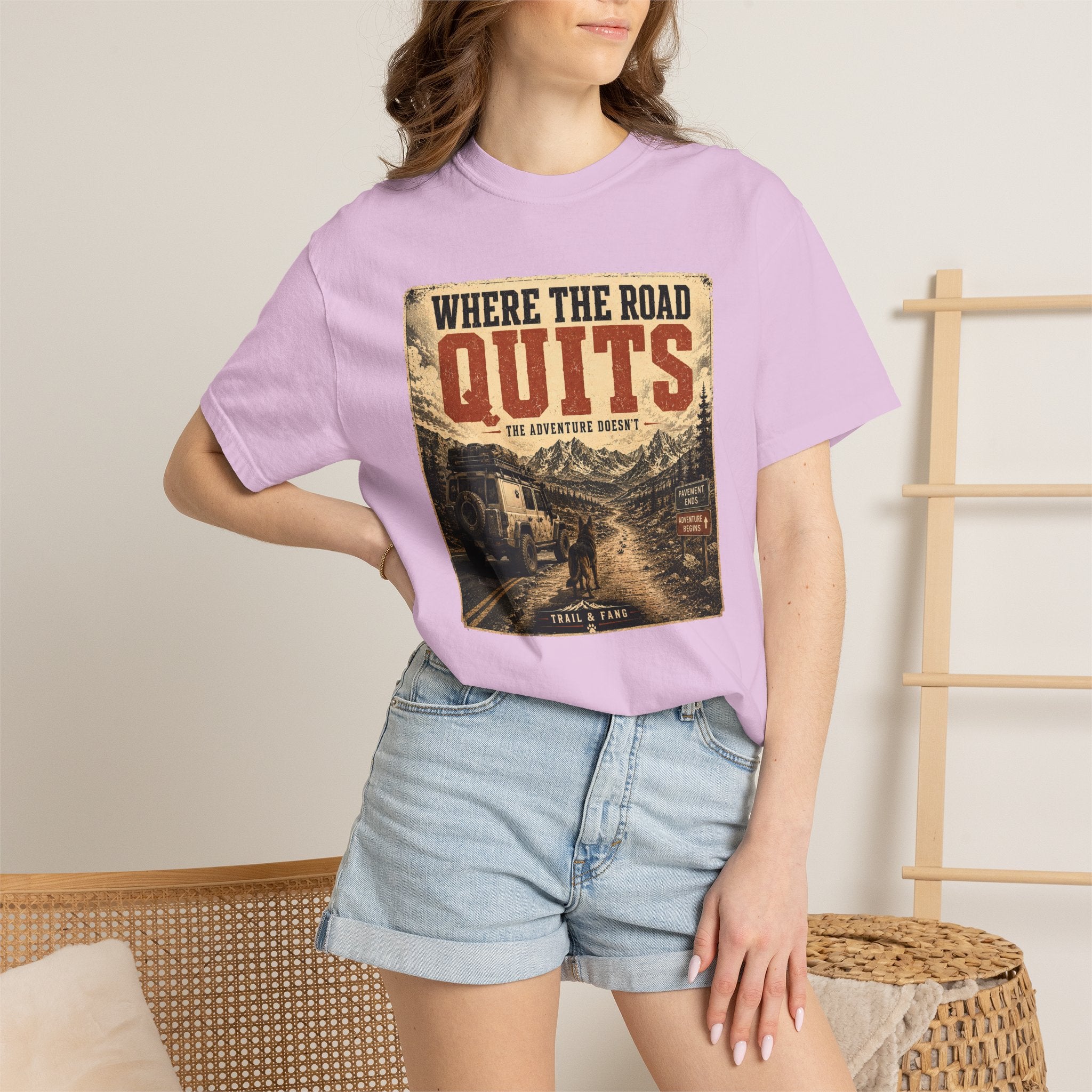 T-shirt Là où la route s'arrête