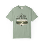 T-shirt « Find Me Off Trail » — T-shirt graphique camping et randonnée