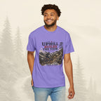 Le t-shirt « À force de monter, on découvre la vue »