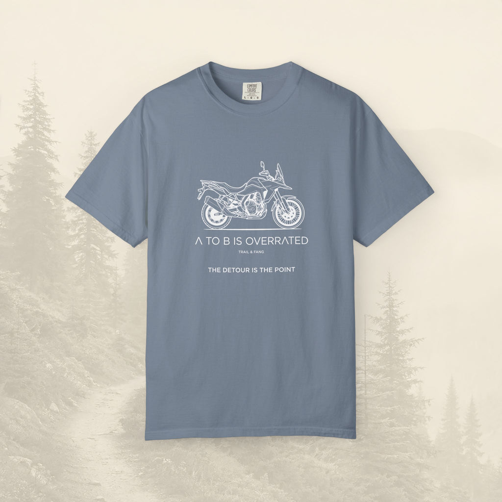 Le détour, c'est le but : T-shirt moto-aventure