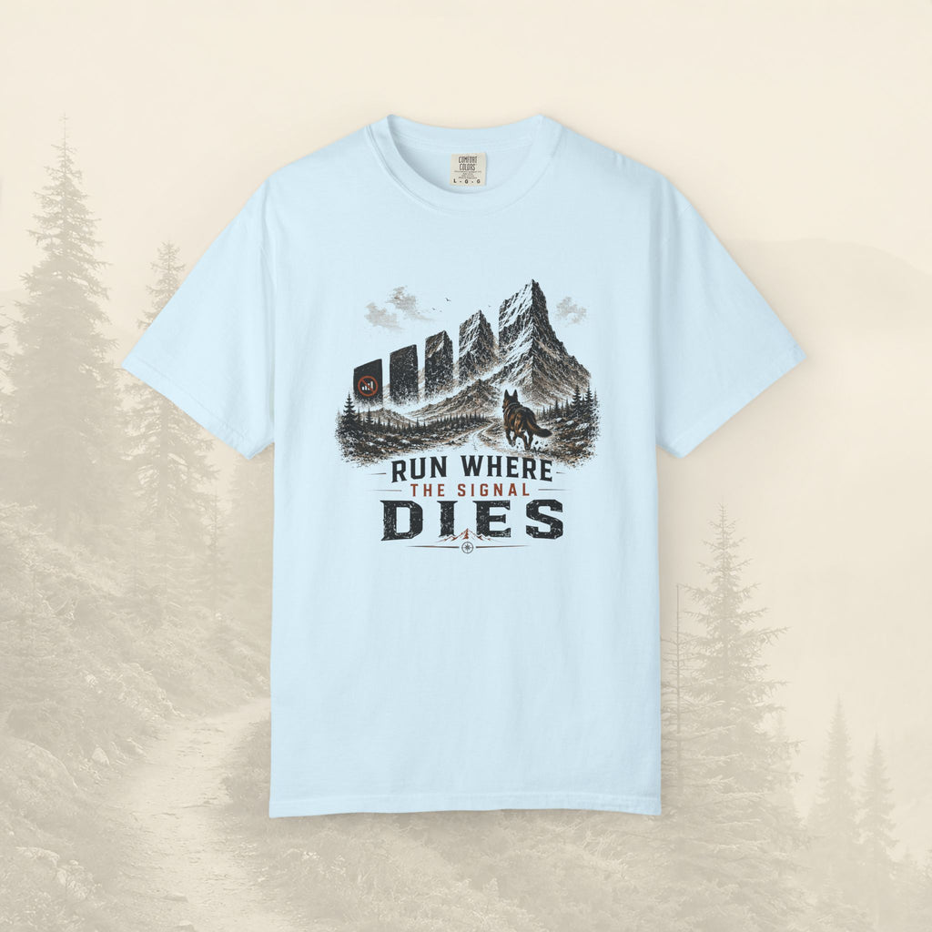 T-shirt Courir où le signal s'éteint