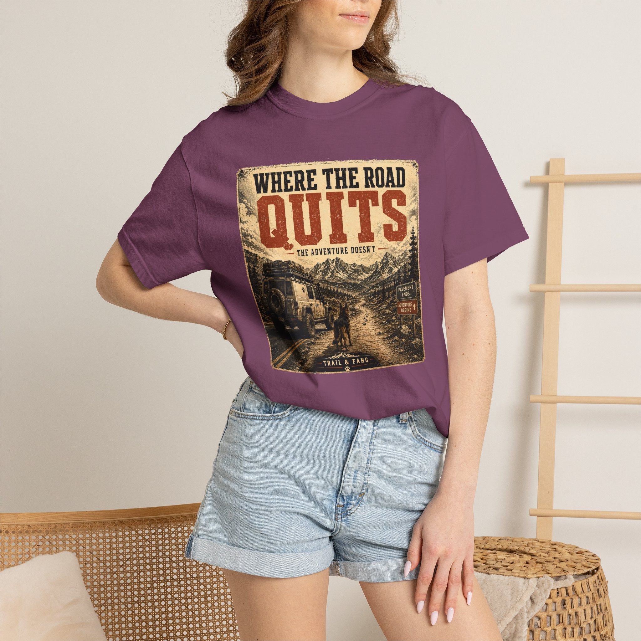 T-shirt Là où la route s'arrête