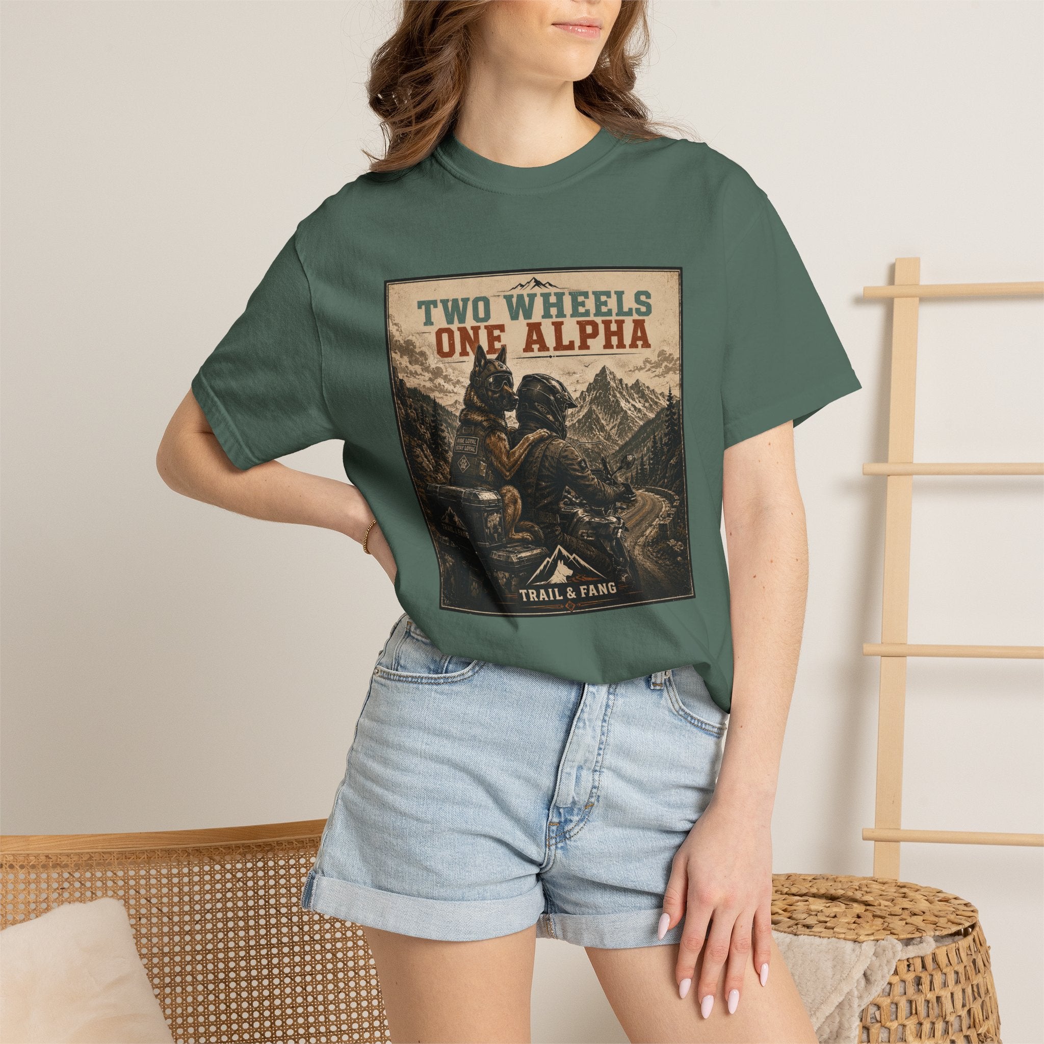 T-shirt Two Wheels One Alpha