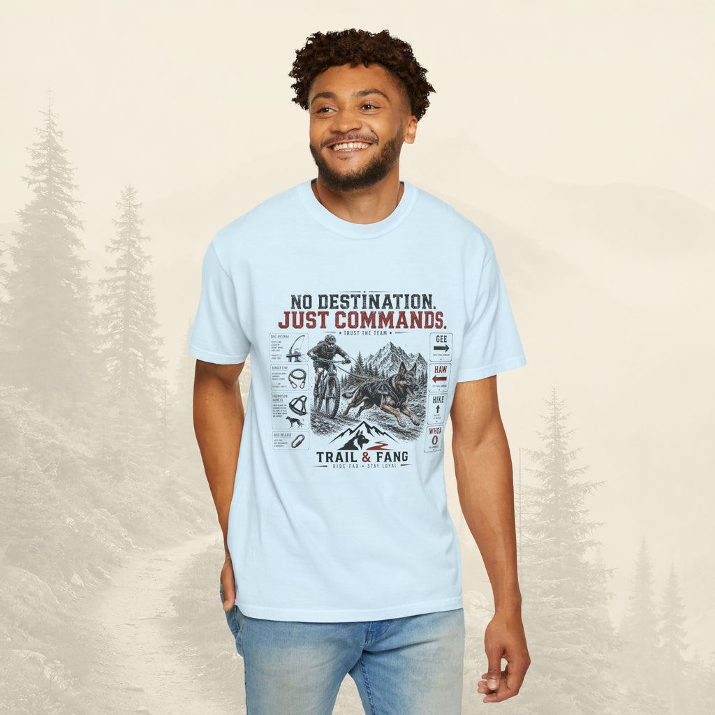 T-shirt « Pas de destination, juste des commandes »