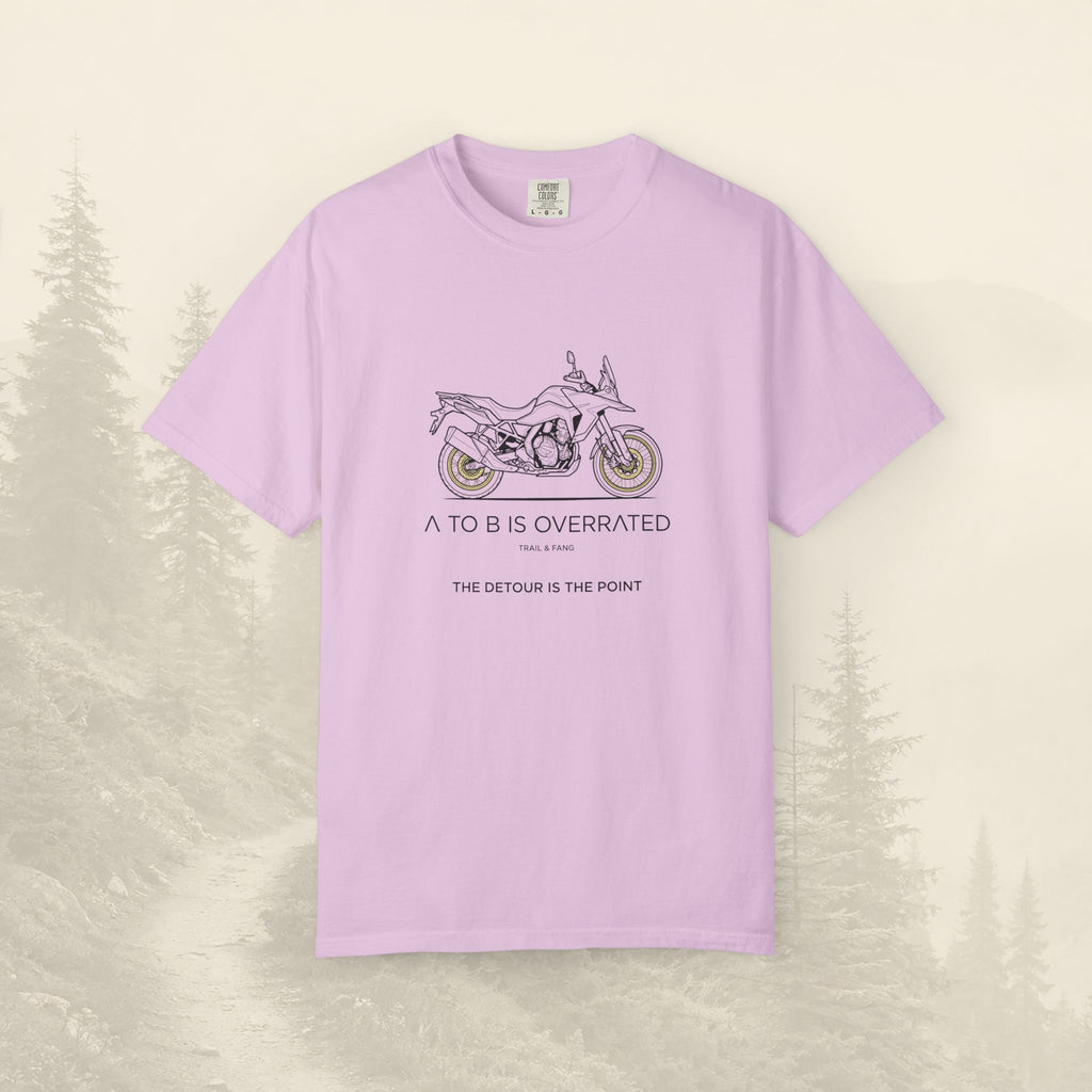 Le détour, c'est le but : T-shirt moto-aventure