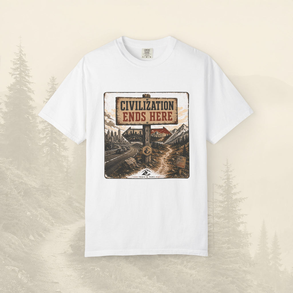 T-shirt La civilisation s'arrête ici